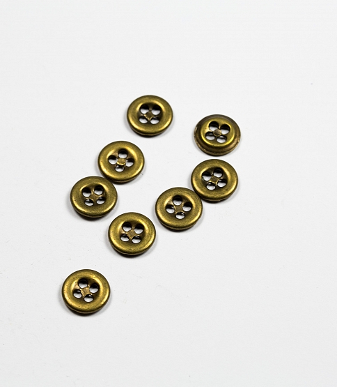 4 Hole Brass Button Size 18L x10